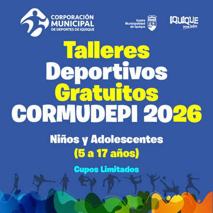 Talleres Deportivos Niños y Adolescentes CORMUDEPI 2026