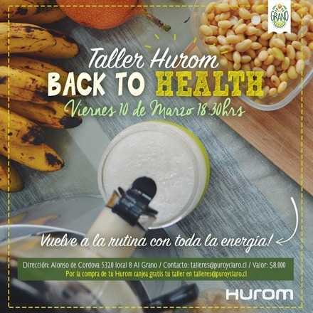 Taller Hurom Back to Health!
