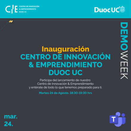 Inauguración Centro de Innovación & Emprendimiento Duoc UC