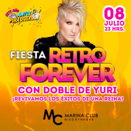 Fiesta Retro Forever con doble de Yuri