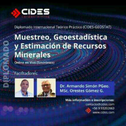 Diplomado "Muestreo, Geoestadística y Estimación de Recursos Minerales"