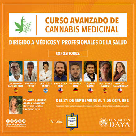 Curso Avanzado de Cannabis Medicinal dirigido a Médicos y Profesionales de la Salud, septiembre 2020