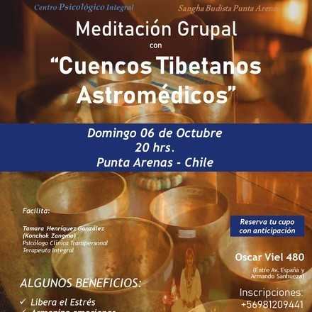 Meditación Grupal con  Cuencos Tibetanos Astromédicos