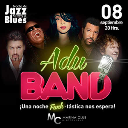 6° Noche de Jazz Vinos & Blues con Adu Band