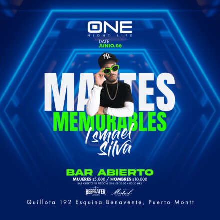 MARTES MEMORABLES / PISTA ULTRABAILABLE/ DJ ISMAEL SILVA / CÓDIGOS DCTO EMBAJADORES / 06 DE MAYO 