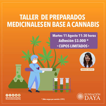 Taller de Preparados Medicinales en Base a Cannabis 11 agosto