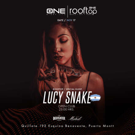 JUEVES 17/11 / CLUB ONE NIGHTLIFE / SEXTA EDICION #KISSME / DOS PISTAS DE BAILE / ULTRABAILABLE CHK - TERRAZA ELECTRONICA SPECIAL GUEST LUCY SNAKE - ARTISTA INTERNACIONAL (ARGENTINA) / LISTA DCTO EMBAJADORES / 