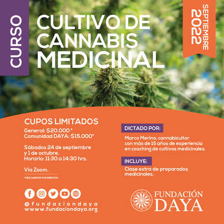 Curso de Cultivo de Cannabis Medicinal septiembre 2022