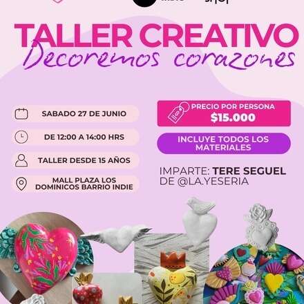 Taller Creativo Decoremos Corazones 