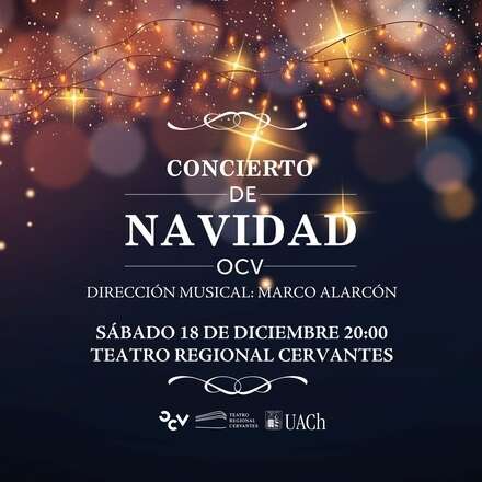Concierto de Navidad de la Orquesta de Cámara de Valdivia en el Teatro Regional Cervantes