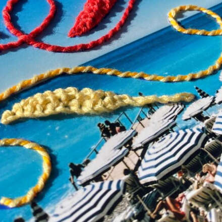 " La Memoria del Gesto "  Fotobordado en Relieve.