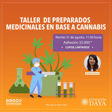 Taller de Preparados Medicinales en Base a Cannabis 31 agosto 2021