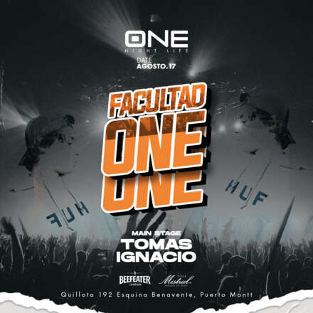 JUEVES 17/08 / CLUB ONE NIGHTLIFE / DOS PISTAS DE BAILE / SECTOR ULTRABAILABLE DJ TOMAS IGNACIO / AZOTEA ELECTRONICA CUFILLO B2B EFECTO ROSA / LISTA DCTO EMBAJADORES / HOMBRES + 22 - MUJERES + 20