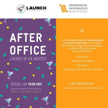 After Office para emprendedores  UDE + LAUNCH coworking