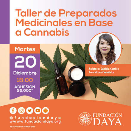 Taller de Preparados Medicinales a Base de Cannabis 20 diciembre 2022