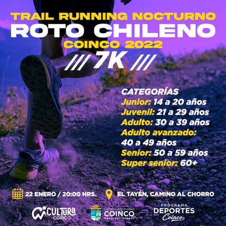 Trail Running Nocturno del "Roto Chileno" Coinco 2022