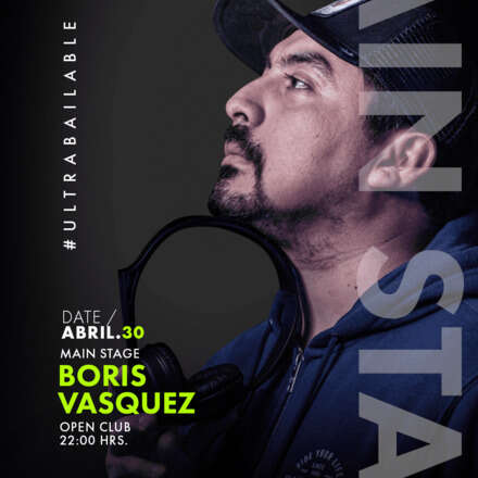 DOMINGO 30/04 / CLUB ONE NIGHTLIFE / DOS PISTAS DE BAILE / MAIN STAGE / DJ BORIS VASQUEZ / TERRAZA ELECTRONICA / HORAS DE VUELO AKA KRONIX  / LISTA DCTO EMBAJADORES / HOMBRES + 23 / MUJERES + 21 