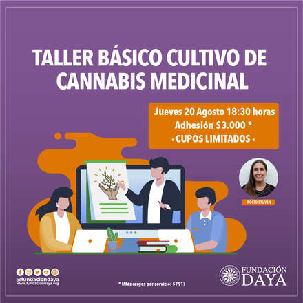 Taller Básico de Cultivo de Cannabis Medicinal 20 agosto