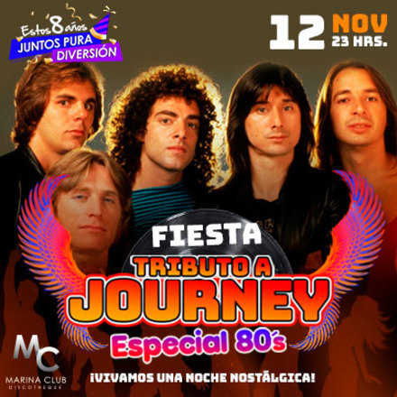 Fiesta Tributo a Journey y Especial 80's