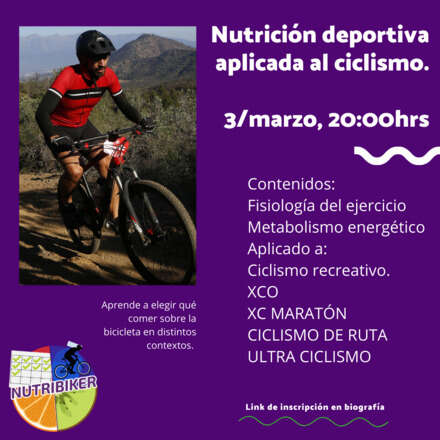 Nutrición deportiva aplicada al ciclismo