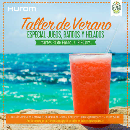 Taller Hurom Verano! 31 Enero