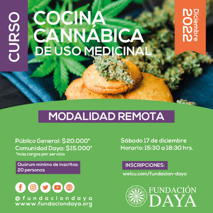 Curso de Cocina Cannábica de Uso Medicinal - diciembre 2022