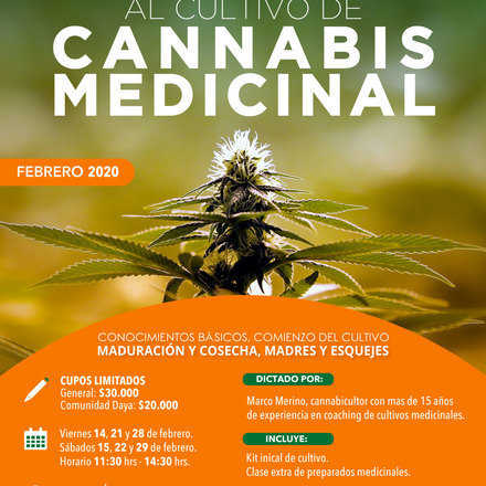 Curso Introductorio al Cultivo de Cannabis Medicinal Febrero 2020