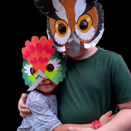 Taller de máscaras "Aves de Chile junto a Nicolás Muñoz