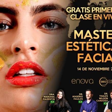 Primera clase gratis Master Estética Facial EN VIVO