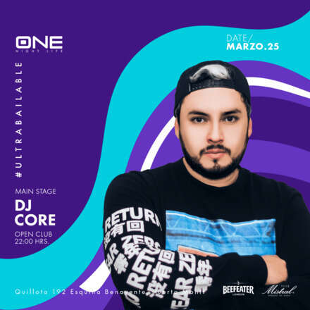 SÁBADO  25/03 / CLUB ONE NIGHTLIFE / DOS PISTAS DE BAILE / PISTA ULTRABAILABLE DJ CORE  / PISTA ELECTRÓNICA FRANCISCO BARRIA / LISTA DCTO EMBAJADORES/ HOMBRES + 23 / MUJERES + 21 