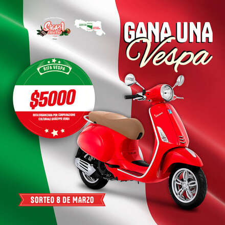 Rifa Sagra 2026 "Gana una Vespa"