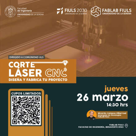 Taller Corte Laser CNC para Comunidad ULS - 26 mar 26
