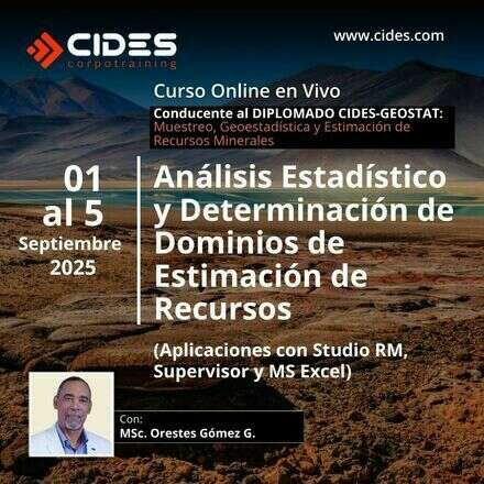Curso Análisis Estadístico y Determinación de Dominios de Estimación de Recursos