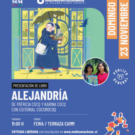 PRESENTACIÓN DE LIBRO ALEJANDRÍA_con editorial Cocorocoq