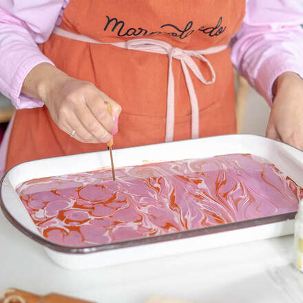 Abanico marmolado junto a @wara.diseno en Mercado Román