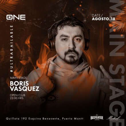 VIERNES 18/08 / CLUB ONE NIGHTLIFE / DOS PISTAS DE BAILE / SECTOR BAILABLE DJ BORIS VASQUEZ / AZOTEA ELECTRONICA MAY JARDANI WARM UP DEN BACH / LISTA DCTO EMBAJADORES / HOMBRES +23 / MUJERES + 21 