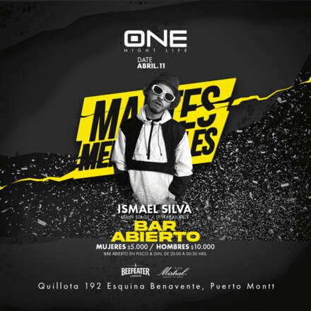 MARTES 11/04/ #MARTESMEMORABLES / PISTA ULTRABAILABLE / DJ ISMAEL SILVA / LISTA DCTO EMBAJADORES/ HOMBRES +22 / MUJERES + 20 