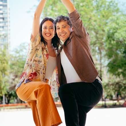 Baile y clase abierta de lindy-hop 