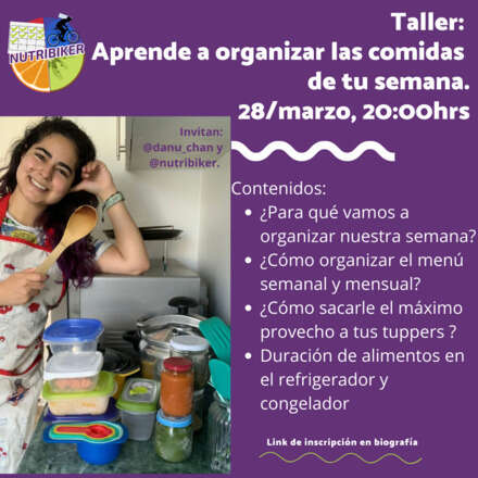 Aprende a organizar las comidas de tu semana