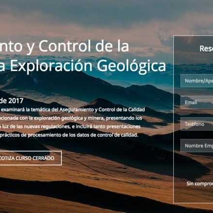 Curso Aseguramiento y Control de la Calidad en la Exploración Geológica y Minera