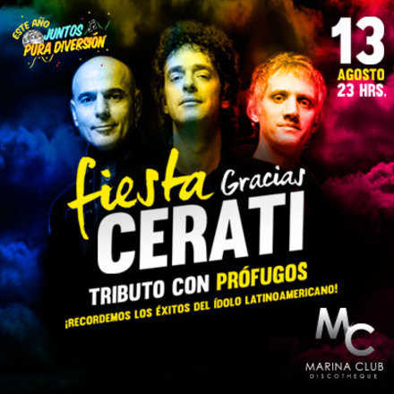 Fiesta Gracias Cerati con "Prófugos"