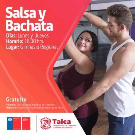 TALLER DE SALSA Y BACHATA, LUNES Y JUEVES 18:30 HRS.