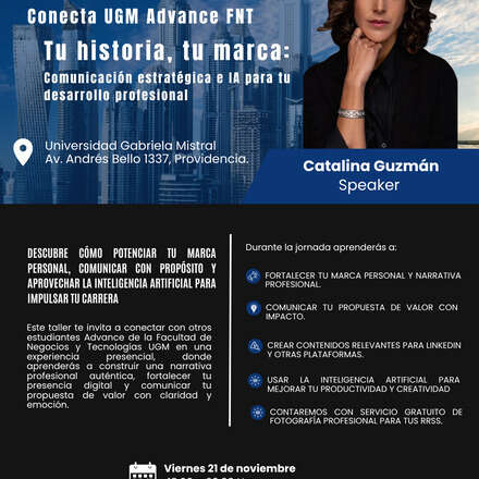 Conecta Advance UGM FNT: Tu Historia Tu Marca