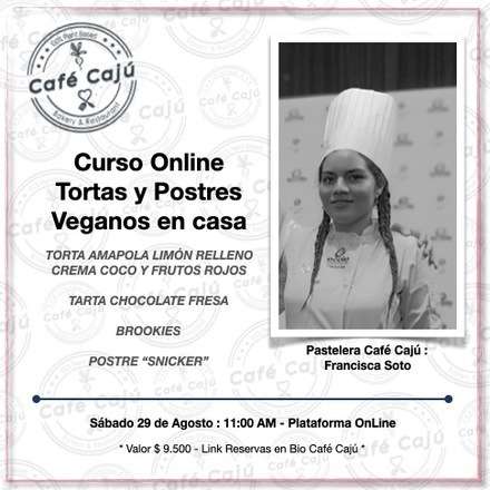Curso Online: Tortas y Postres Veganos en casa - 2da versión