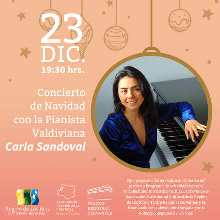 Concierto de Navidad con la Pianista Valdiviana Carla Sandoval