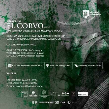 Ensayo pre-general ópera chilena "El Corvo"