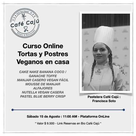 Curso Online: Tortas y Postres Veganos en casa