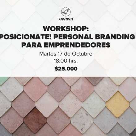 Workshop: ¡Posiciónate! Personal Branding para emprendedores