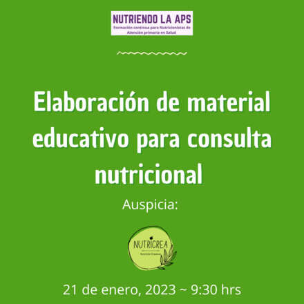 Elaboracion de material educativo para nutricionistas segunda edicion