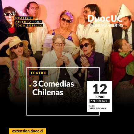 Obra Teatro - Tres Comedias Chilenas